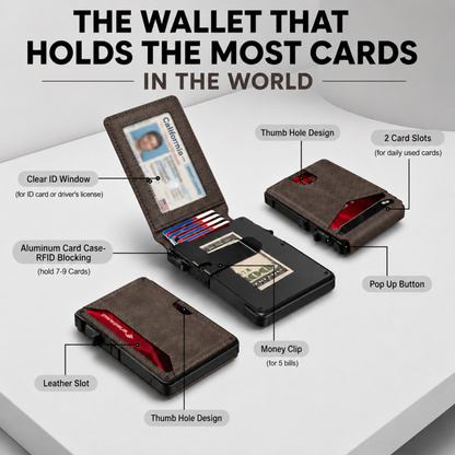 Avesoria MagVault® Minimalist Wallet - Maximum Capacity. Minimal Footprint.
