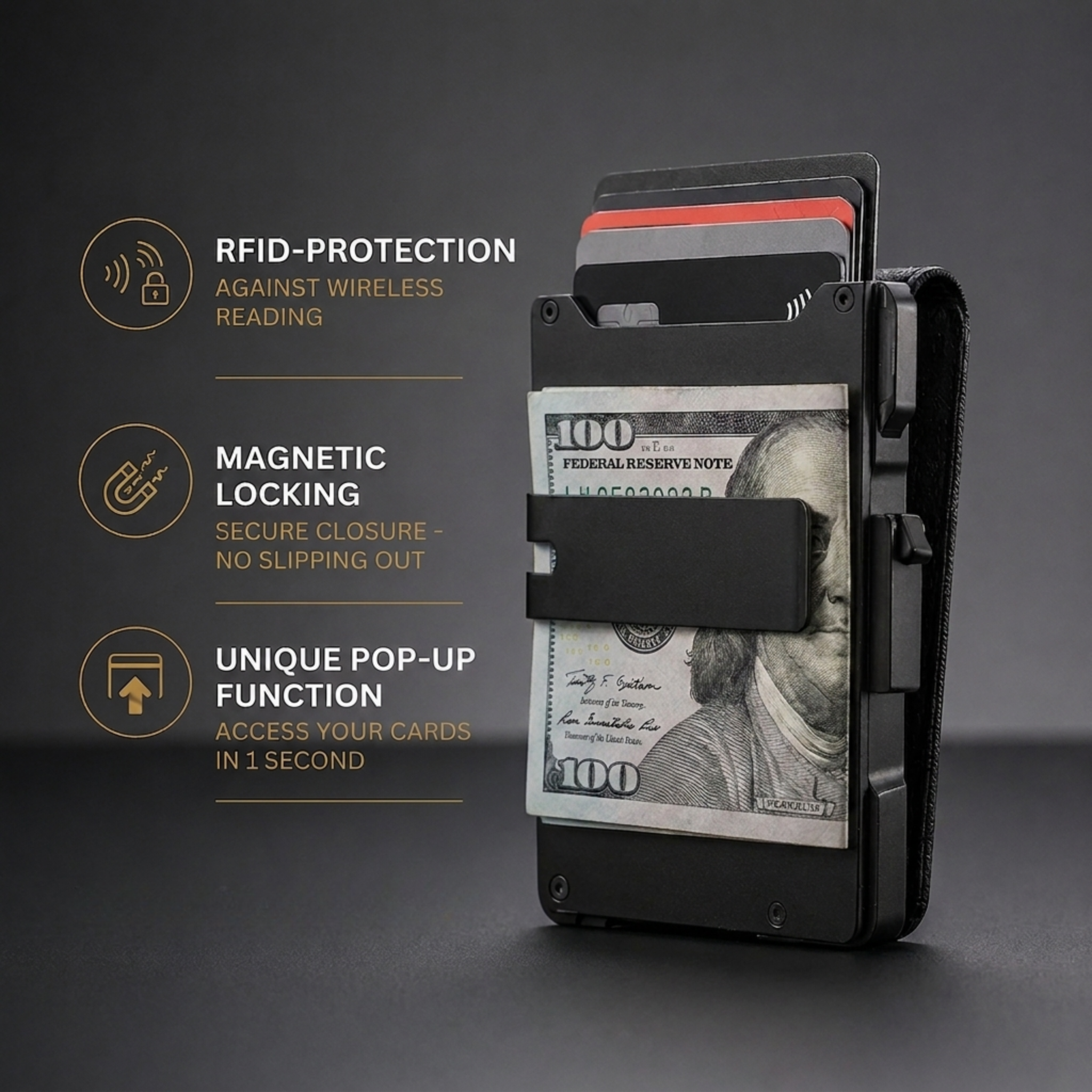 Avesoria MagVault® Minimalist Wallet - Maximum Capacity. Minimal Footprint.