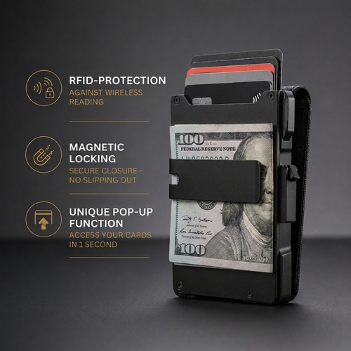 Avesoria MagVault® Minimalist Wallet - Maximum Capacity. Minimal Footprint.